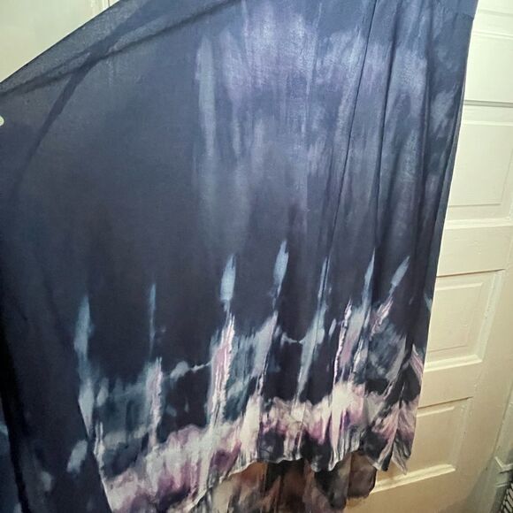 Simply Vera Hi-Lo Tie Dye Chiffon Sleeveless dress - Picture 5 of 12